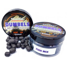 Бойлы Traper Boilies Dumbels Pop-up 8-10 мм/30 г Fish Mix (Рыбная смесь)